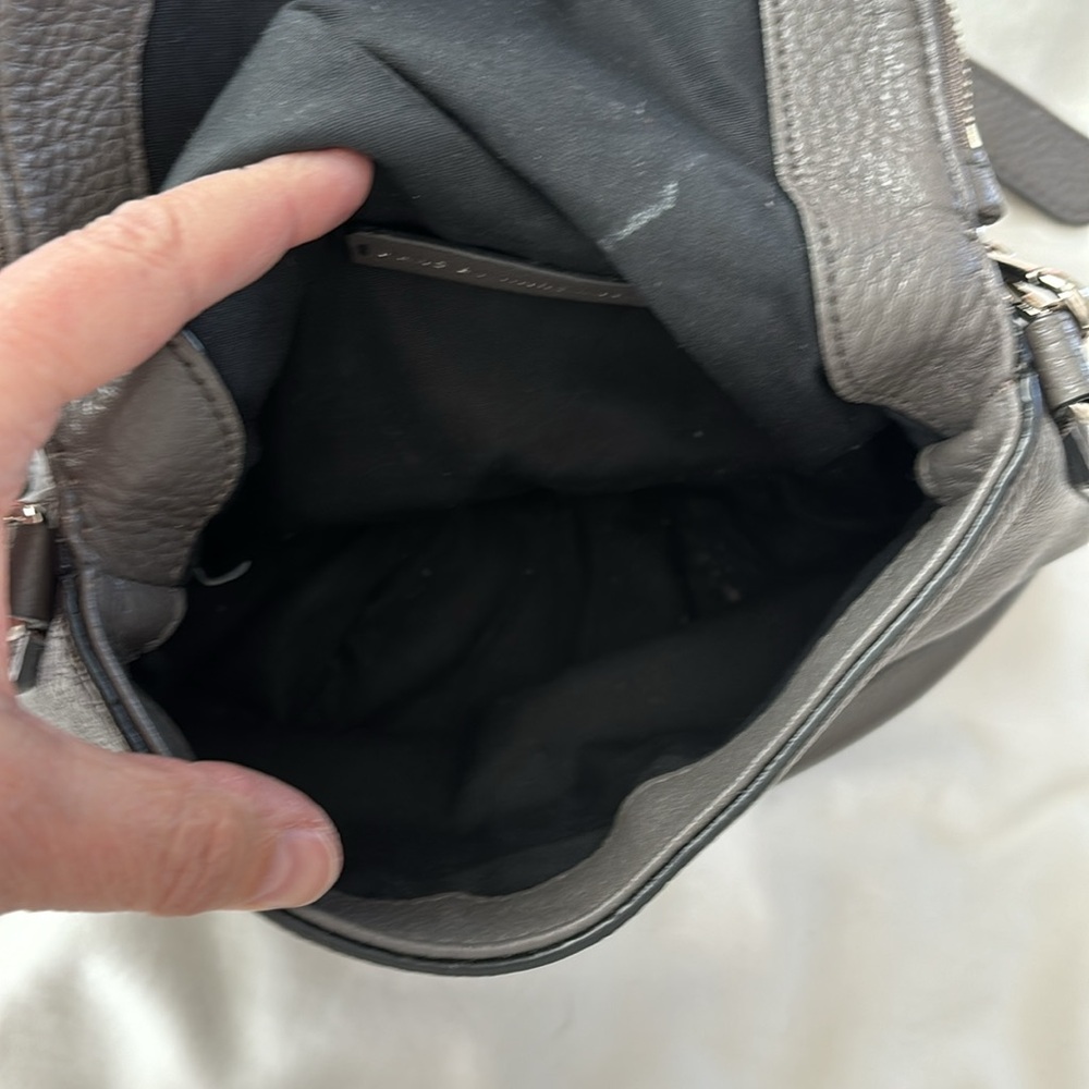 Marc By Marc Jacobs Leather Cross Body Bag Silver - Picture 7 of 16